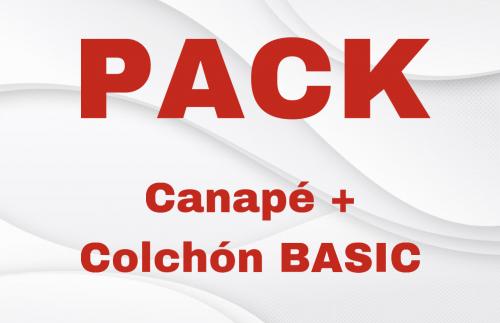 PACK CANAPE + COLCHON BASIC